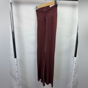 NWT OFFLINE by Aerie Flare Leggings Burgundy  Stretchy Comfy | Size S Short
